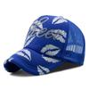 Alphabet Embroidered Mesh Cap With Sun Protection For Summer Casual Wear