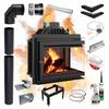 Right Fireplace Insert KRATKI SIMPLE 8kW Closing Set