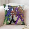 Rrainbow Anime Friends Pillow Case Pillowcase Doublesided Printed Sofa Cushion Bedroom Headboard Pillow