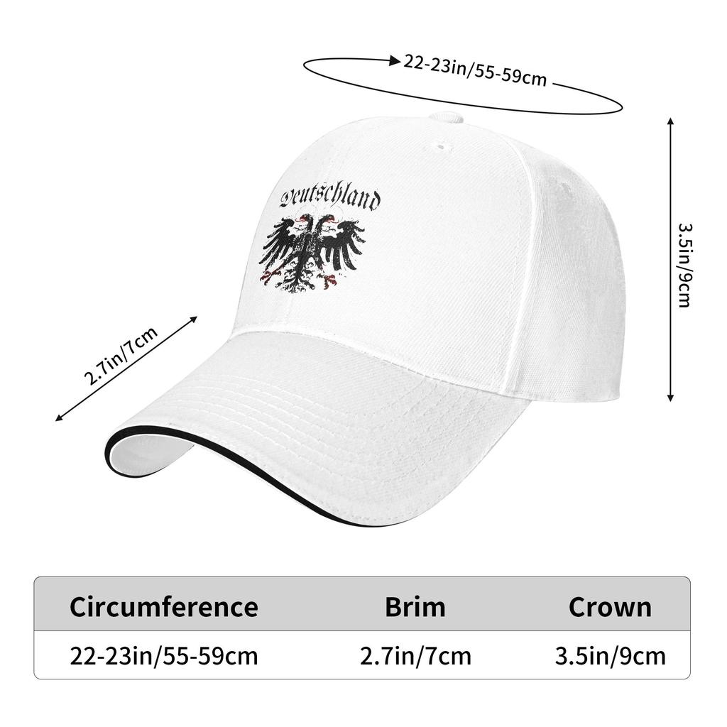Deutschland Flag of German Baseball Cap  Couple Women Design Trucker Hat Summer Retro Hunting Camping Adjustable Snapback Cap