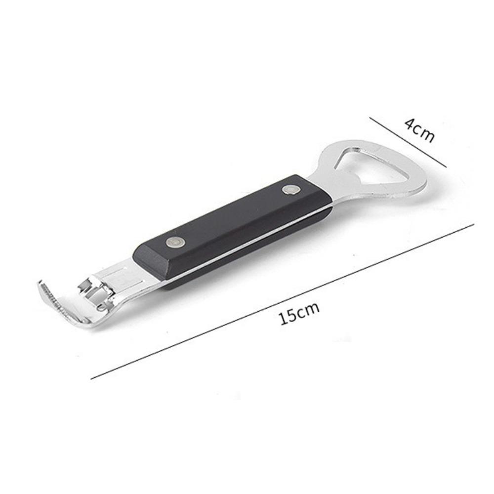 New Stainless Steel Manual Bottle Opener Double End Beer Can Opener Small Bar Speed Opener for Bartenders Camping Home Kitchen