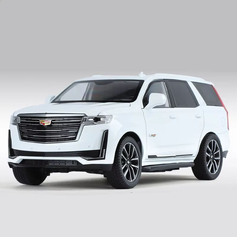 1/24 Full Scale Escalade SUV Alloy Car Model Die-cast Metal Off-road Vehicle Car Model Simulation Sound and Light Collection Children's Toy Gift