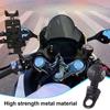 Angled Head Adapter Ball Shock Absorbing Alloy Ball Base U-Shaped Motorcycle Phone Holder Cycling Accessories for Bike
