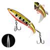 5pcs Whopper Popper Artificial Bait Rotating Tail Hard Plopper Fishing Bait Hard Bait for Bass Pike Chub Fishing Accessories
