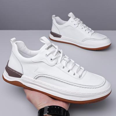 Modische Retro-Stil Herren Straßenlaufschuhe Leichte Sneaker Schnürung Männliche Sportschuhe Vielseitige Trekking-Schuhe Rutschfeste Sneaker