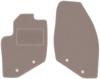 Beige Front Floor Mats For: Volvo S60 I Liftback (2000-2009)