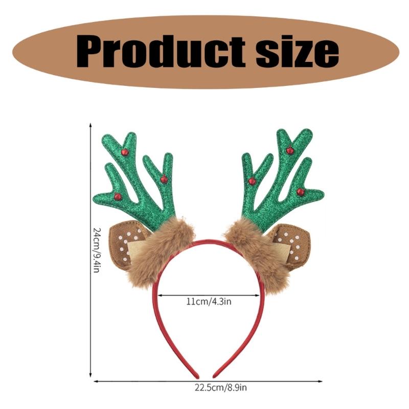 Practical Lovely Christmas Headwears for Any Ages Portable Accessory for Parties Supplies and Special Evening Event