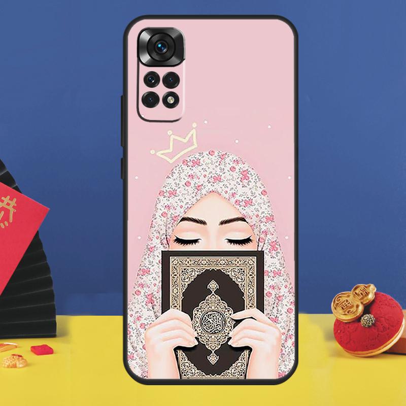 

Islamic Arabic Hijab Girl Phone Case For Xiaomi Redmi Note 14 Pro 13 12 11 9 10 15 Pro Plus 10C 12C 14C 13C 15C Cover Redmi 10