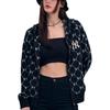 MLB SS24 New York Yankees Diamond Print Hooded Zip Jacket Unisex Jackets Black 3ATRM0341-50BKS