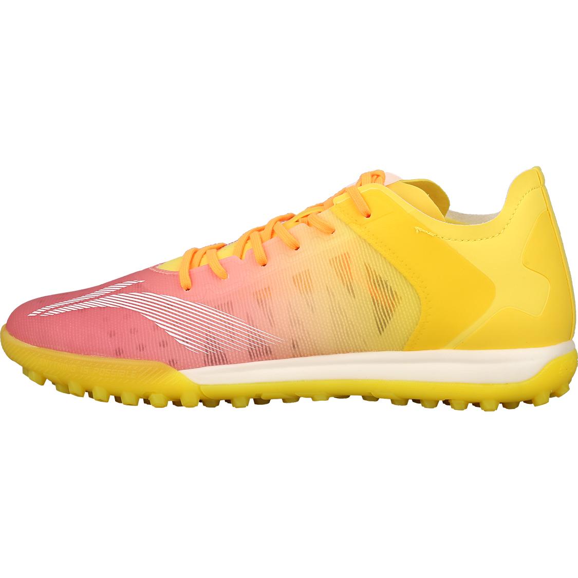 

New LiNing TF Rubber Broken Studs Artificial Ground Anti Slip Wear Resistant Soccer Shoes Men s Red Orange Yellow ASTR019-6 39.5