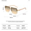 Women Vintage Luxury Square Sunglasses UV400 Protection Designer Black Glasses Fashion Sun Glasses For Female