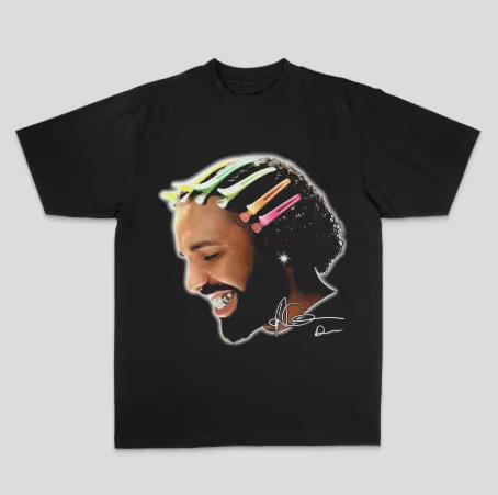 Letter Pattern Portrait Printed Tshirt Unisexs And Unisexs Same Style Casual And Relaxed Streetwear Classic Tshirt
