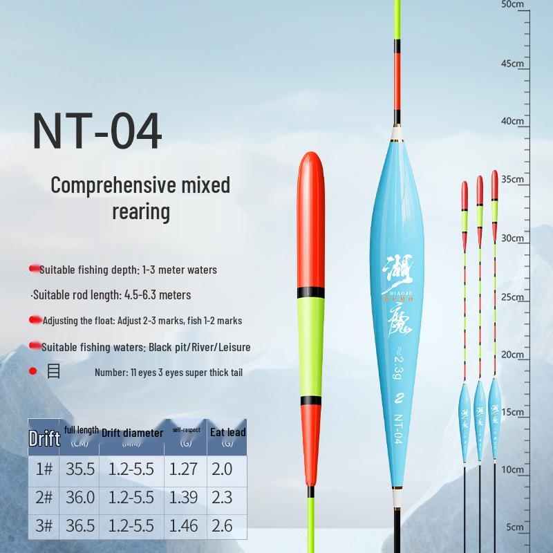 

Поплавок на толстолобика: Привлекательный, Высокочувствительный, Поплавок для пожилых с близорукостью для мелководья и крупной рыбы. Model 1