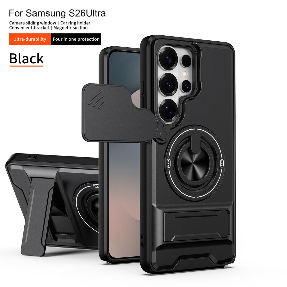 

Case for Samsung Galaxy S26 S24 S23 Ultra S25 FE Lens Protect Ring Stand Holder Cover for Galaxy A37 A26 A17 A15 A16 A05 A07 A56 Galaxy A07 4G