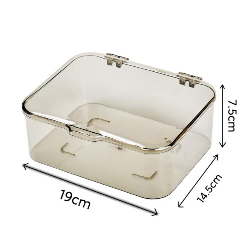 

Штабелируемые пластиковые коробки для хранения с крышками, прозрачный откидной верх, пылезащитный органайзер для гостиной, журнального столика, хранения закусок