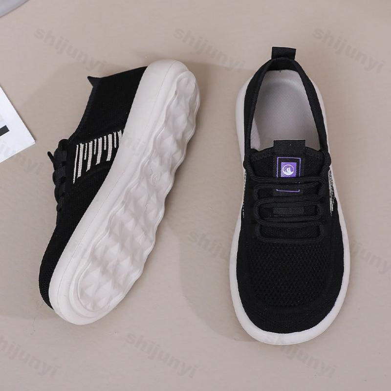 Women Vulcanized Shoes 2025 Spring Autumn Fashion Breathable Comfortable Casual Shoes Lightweight Outdoor Non Slip Lace Up Flats