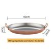 304 Stainless Steel Rose Gold Oval Serving Platter