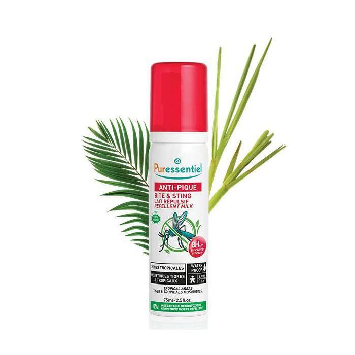 PURESSENTIEL - ANTI-PIQUE Mleczko Repelentne Wodoodporne od 6 Miesiąca 75ml - Strefy Tropikalne