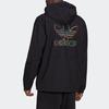 Adidas Originals X Disney Co-Brand Half-Zip Pullover with Cartoon Animal Print Men Jacket Black HF4929