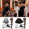 Spiders Costume Adult Cape Tights Necklace Chocker Earings Mask and Witch Hat Halloween Costume Outfit for Women
