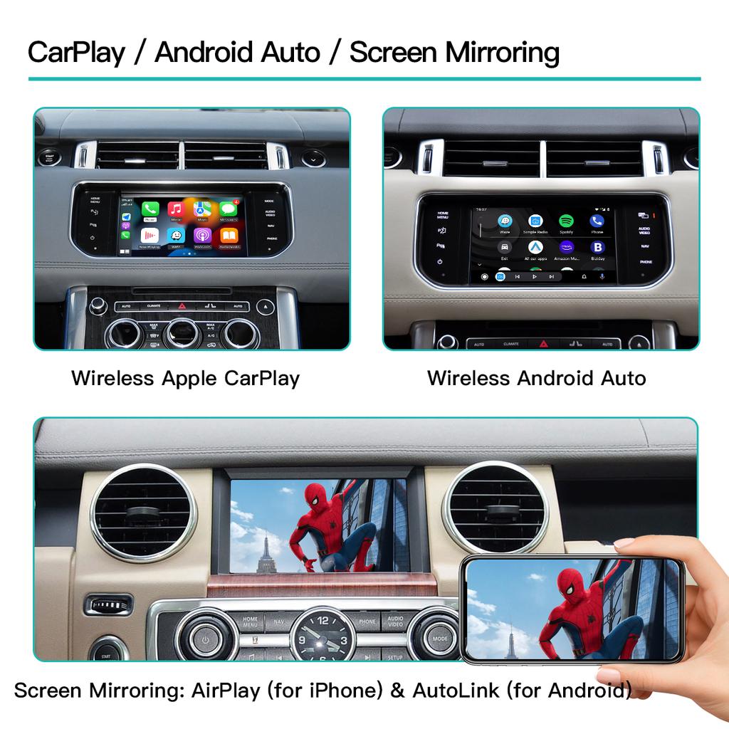 Autoabc Wireless Carplay Android Auto For Land Rover Jaguar Bosch Discovery4 Evoque Freelander2 XE XF XJL Mirroring Decorder