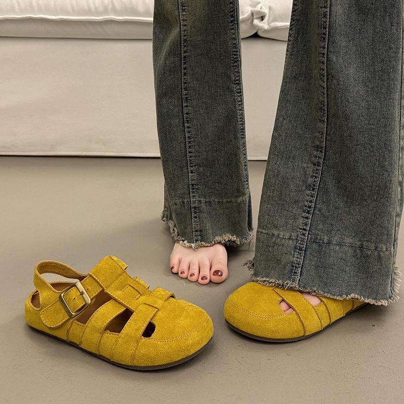 Baotou platform sandals women's summer outer wear high-end new models with skirts flat shoes