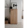 SATOS Shoe Cabinet - Artisan Oak Decor - W50xD34xH110 - Capacity 12 Pairs