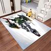 Robot Warrior with Green Armor suitable as a non-slip mat for the living room or bedroom sofa