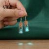 Gothic Style Accessories Glow Ghost Necklace, Glow-in-The-Dark Bottle Pendant, Cute Dark College Jewelry Earrings, Halloween for Women Men Cosplay