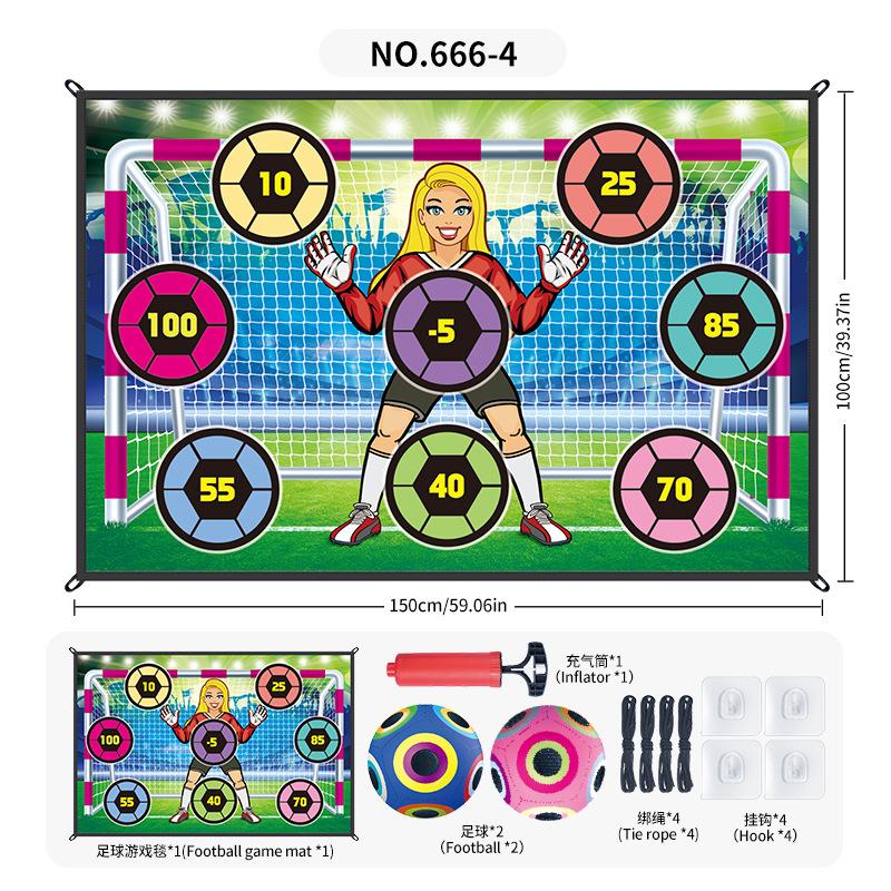 Source Factory Lighting Football Game Pad 1 * 1.5 Meters, Indoor And Outdoor Pasted Ball Scoring Game Sports Toy