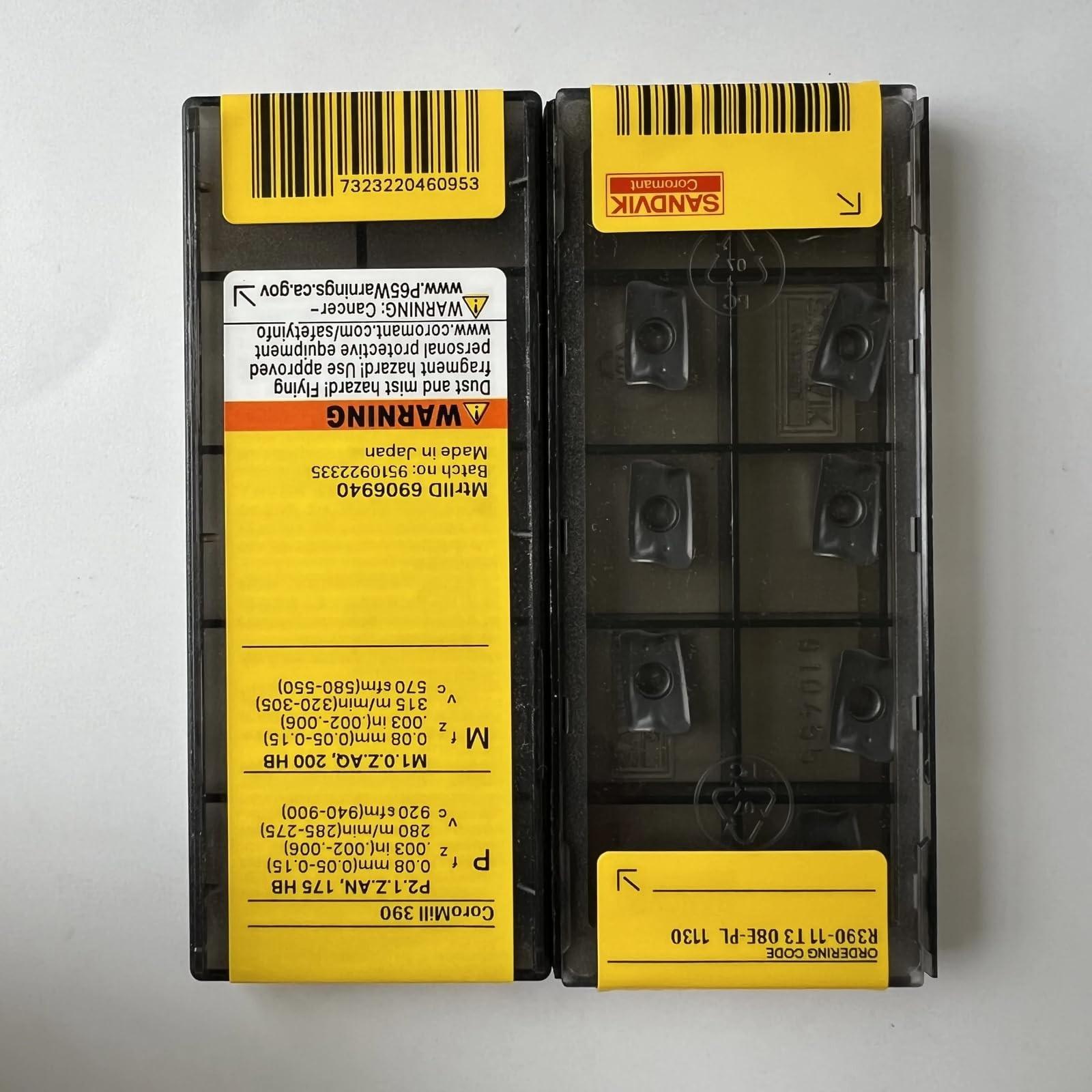 

Original Sandvik / R390-11T308E-PL 1130 / CNC lathe carbide blade 10 Pcs