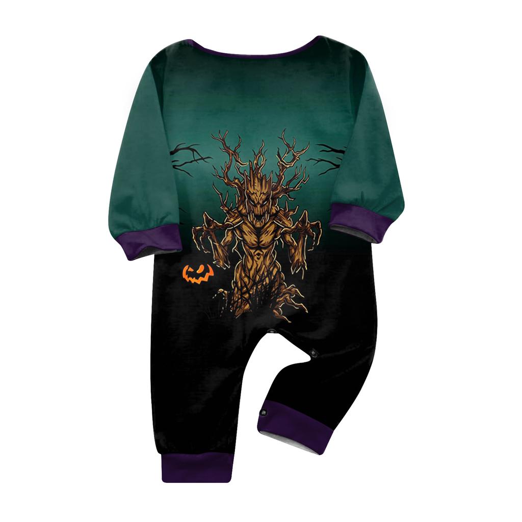 Matching Family Halloween Pajama Set - Long Sleeve Top and Pants for Parents and Kids