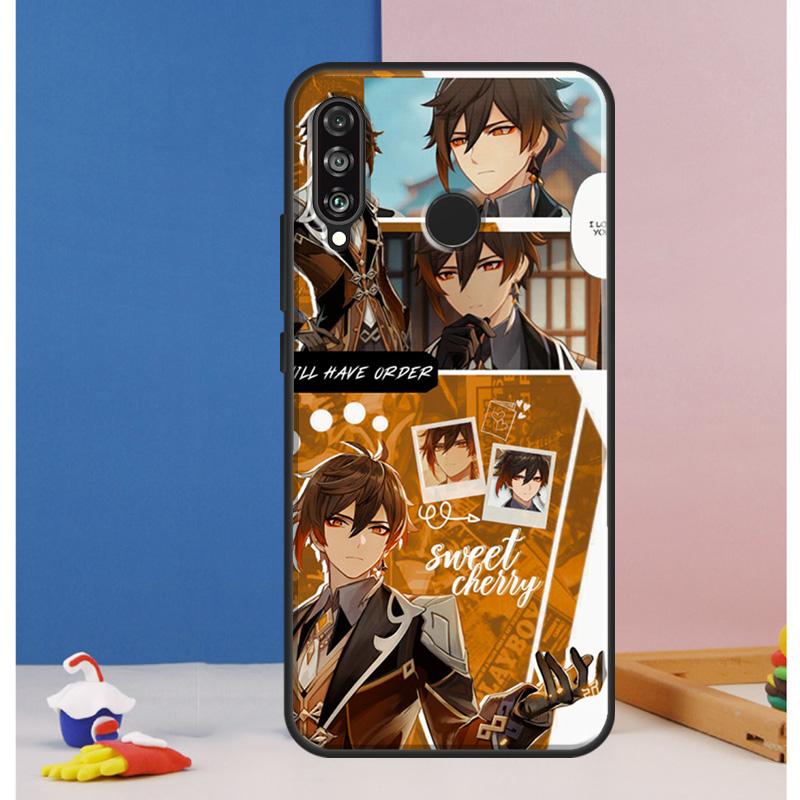 zhongli genshin impact Case For Huawei Nova 10 9 SE 8i 11i 12i 12s Y60 Y61 Y70 Y90 Y72 Y73 Y91 P60 Pro P30 P40 Lite
