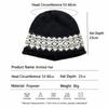 Face Slimming EarFlap Hat Polyester Fair Isle Jacquard Hat Vintage Fall Winter Hat  Outdoor Wear