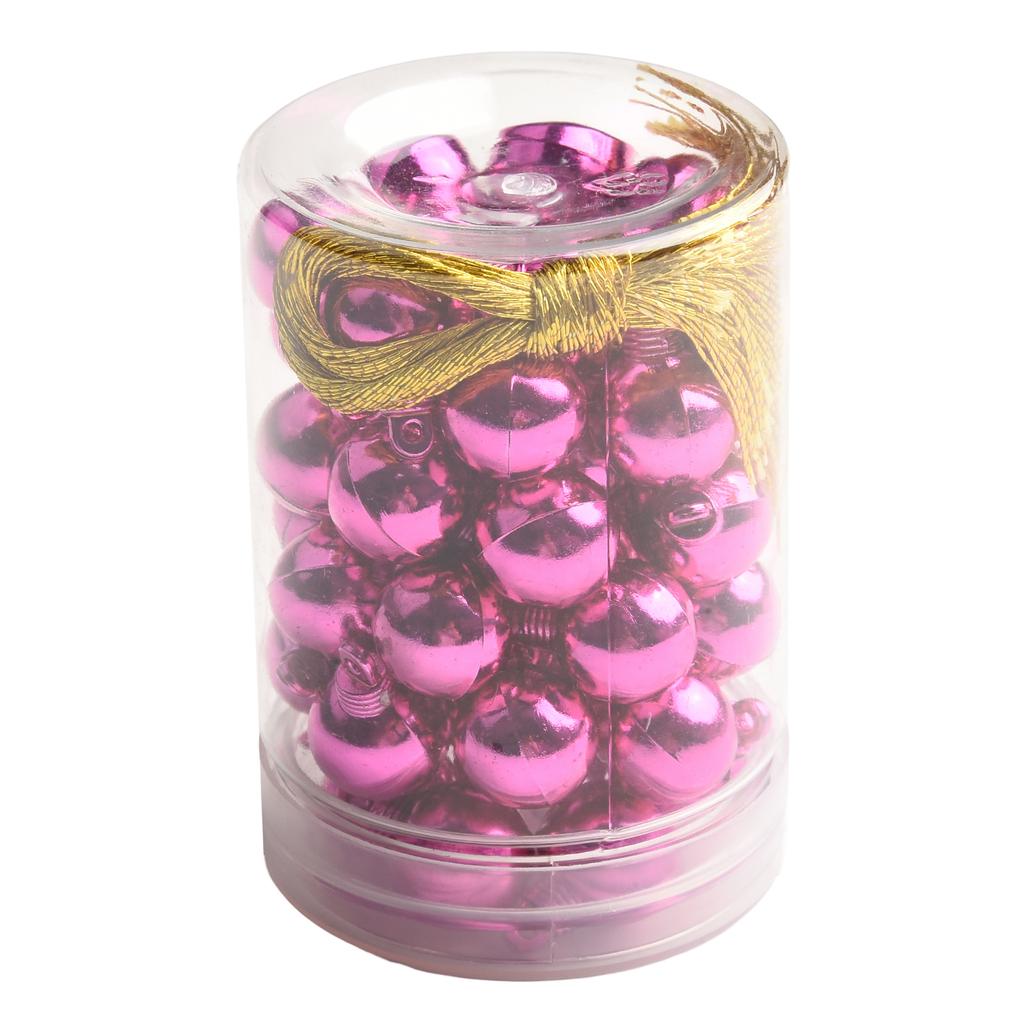 48 PCS/set Christmas Ball Bauble Christmas Ball Tree Decor Glitter Hanging Tree Pendant Ball Party Xmas Decoration