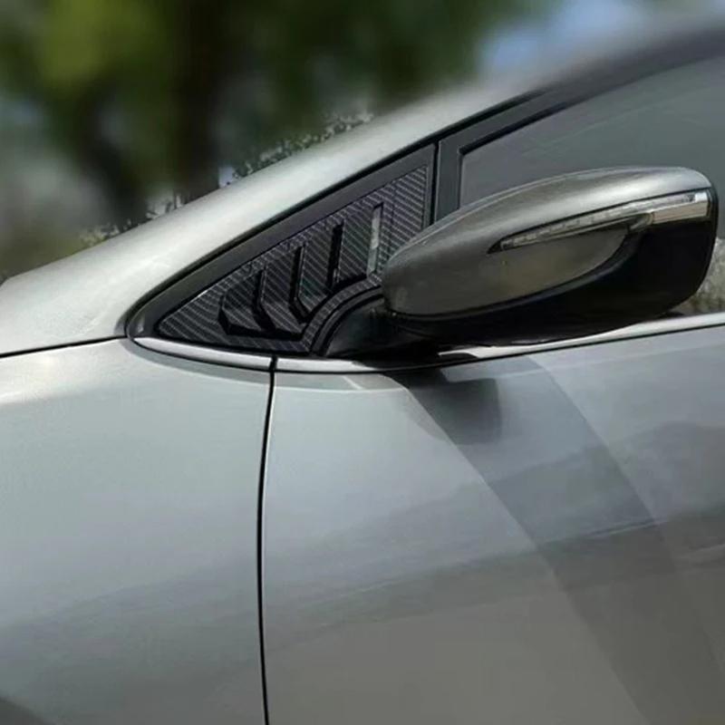 For KIA K3 Forte Cerato 2013 2014-2018 ABS Plastic Front Window Quarter Louver Cover Side Vent Trim Car Adhesive Accessories