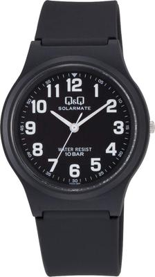 Citizen Analog Solar Watch with Waterproof Urethane Black Q&Q Men's Strap, H036-004,