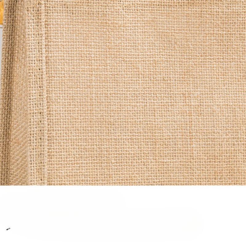Eco Friendly Reusable Jute Bag Interior Burlap Tote Bags Natural Linen Bags with Soft Cotton Handles and Laminated Interior