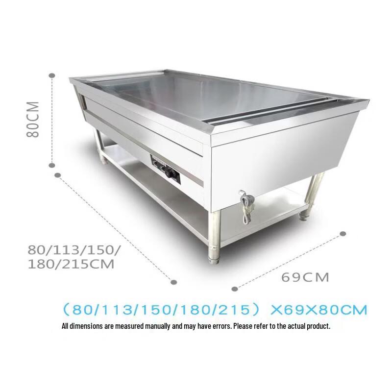 JPHZNB Commercial Stainless Steel Electric Steamed Bun & Food Warmer Display
