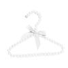 Modern Faux Pearl Hanger with Bow Non-slip Cute Bow-knot Small Clothes Rack