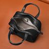 100% Genuine Cowhide Leather Shoulder Bag For Women Large Capacity Luxury Ladies Solid Color Messenger Handle Commuter Tote Sac