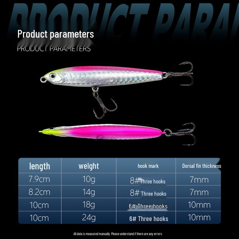 Sinking Pencil Lure: 2nd Gen Flying Ghost for Asp, Bass, Perch