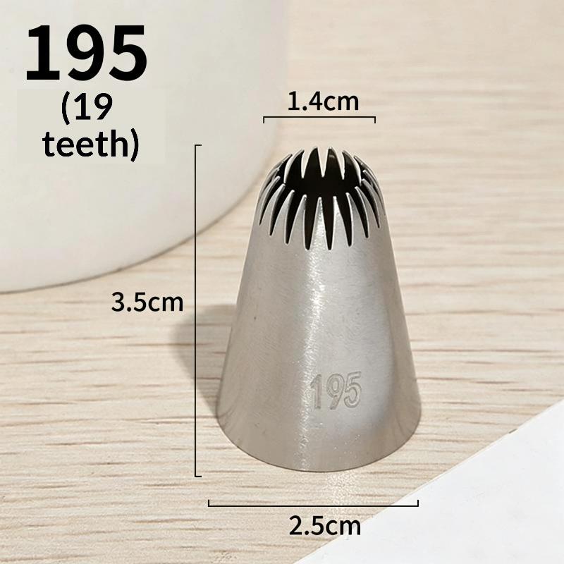 1 PCS Stainless Steel Pastry Nozzle Cake Decoration Set With Conversion Connector Baking Nozzles For Dessert Biscuit Cup Cake