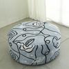 Round Stool Covers Stretch Knitting  Seat Covers Living Room Chair Cover Round Footstool Ottoman Slipcover Protector