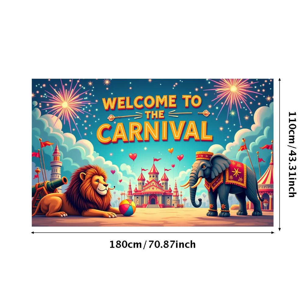 Event Backdrop Large Carnival Banner Decor Reusable Welcome Backdrop For School Event Festival Decor Birthday