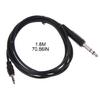 6Ft Adapter Cable 1/4" 6.35mm TRS Stereo Male to 1/8" 3.5mm Male Plug- Aux Cable