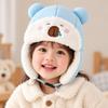 Adjustable Size Toddler Winter Hats Plushie Ears Protective Cap  for Cold Weather