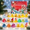 2026 Duck Advent Christmas Calendar 24 Days Advent Bath Toys Countdown Home Decor Holiday Rubber Ducks Ornaments  Xmas Gift