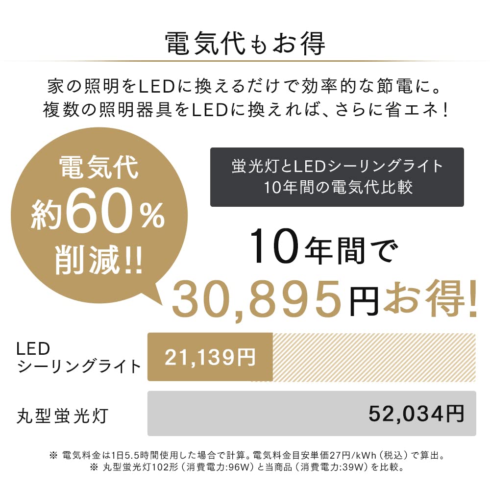 IRIS OHYAMA [Energy Saving Measures] IRIS OHYAMA LED Ceiling Light with Built-in Speaker, Bluetooth, Up to 8 Tatami Mats, Dimmable, Color Adjustable,