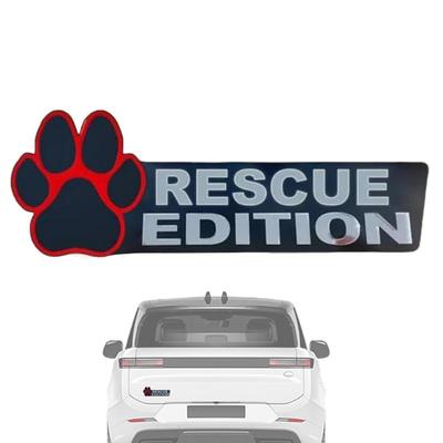 Dog Cart  Emblem Car 3D Dog Edition Acrylic Car Badges Stickers Automotive Badge Decals And Stickers Exterior Decoration